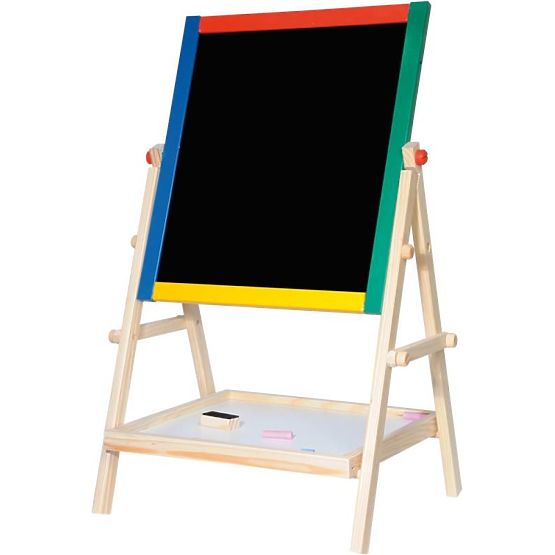 Double-Sided Chalk and Magnetic Board