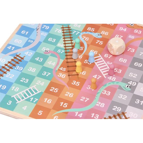 Double-Sided Game Halama and Snakes and Ladders