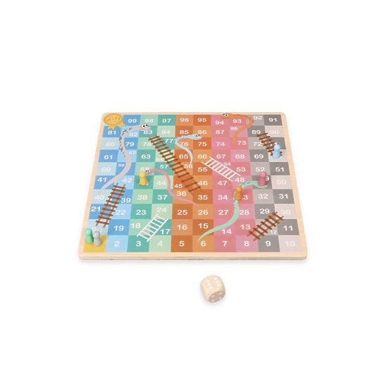 Double-Sided Game Halama and Snakes and Ladders