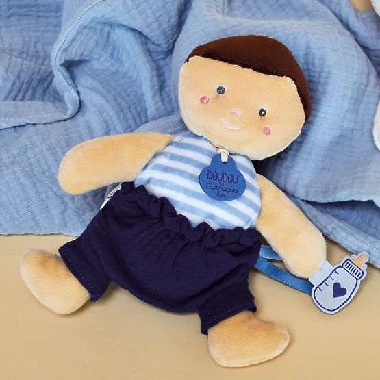 Doudou Jolijou Doll 18 cm Blue