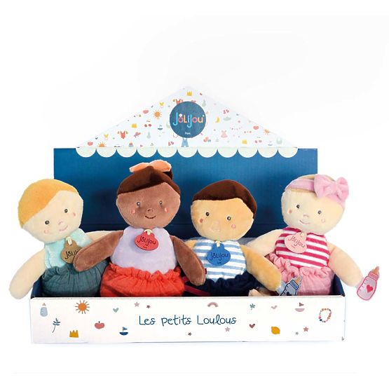 Doudou Jolijou Doll 18 cm Blue