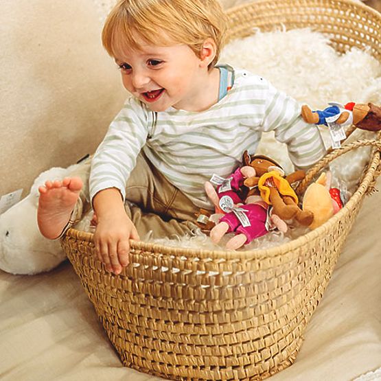 Doudou Jolijou Doll Enzo 16 cm Blue