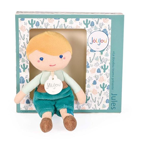 Doudou Jolijou Doll Jules 16 cm Green