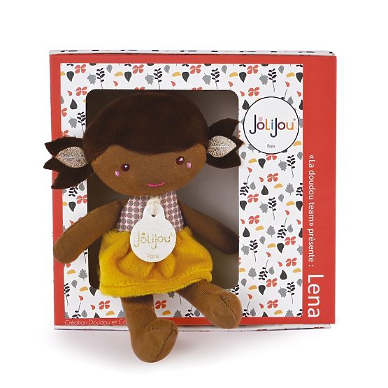 Doudou Jolijou Doll Léna 16 cm Yellow