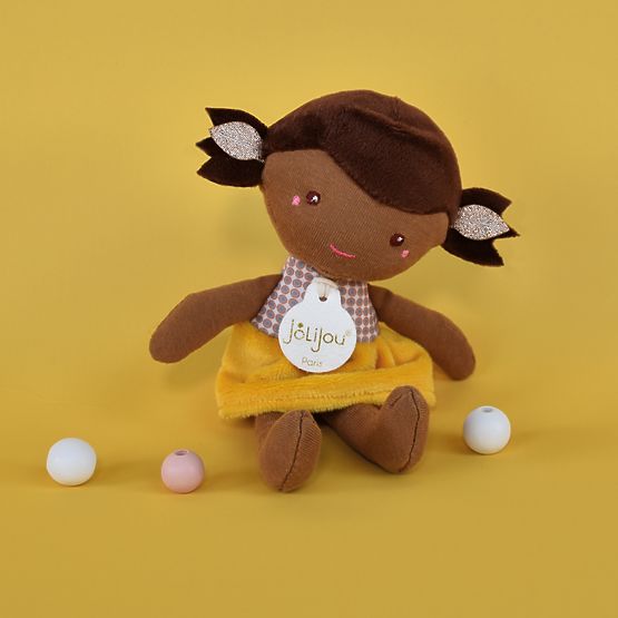Doudou Jolijou Doll Léna 16 cm Yellow
