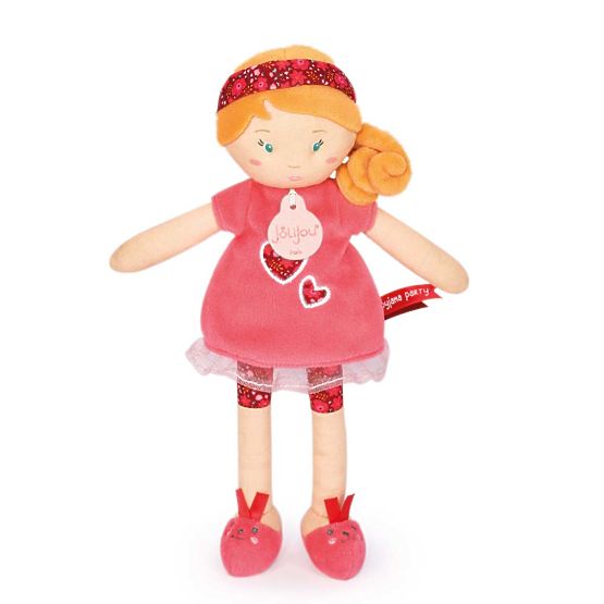 Doudou Jolijou Doll LES PIPELLETTES 25 cm 1 pc red