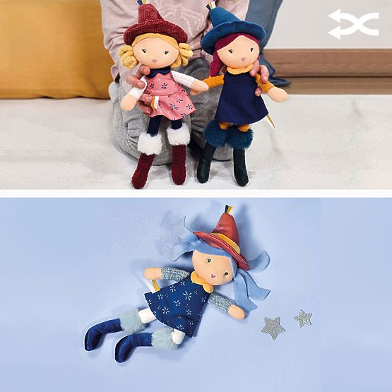 Doudou Jolijou Fabric Dolls Witches 24 cm