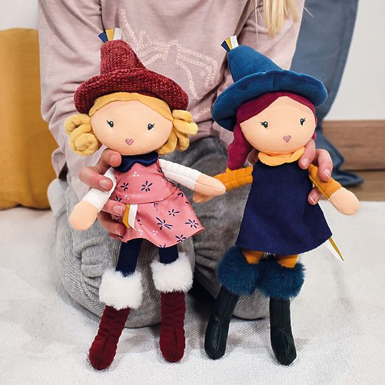 Doudou Jolijou Fabric Dolls Witches 24 cm