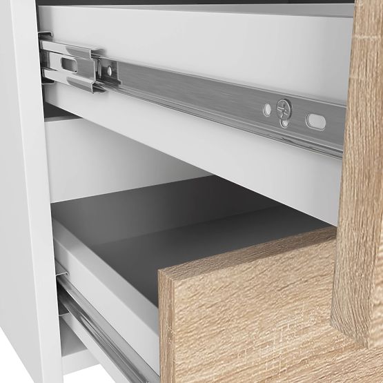 Dresser CL100 6DR White / Sonoma Oak