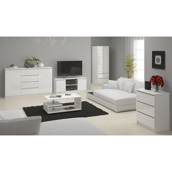 DRESSER K140 6DR CLP PK WHITE GLOSS