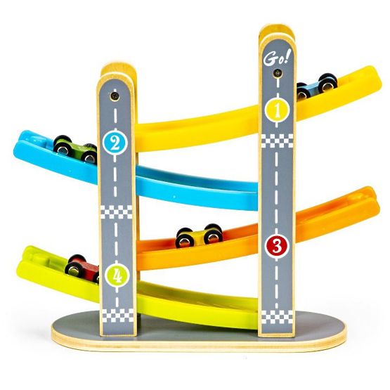 Freddy's wooden racetrack