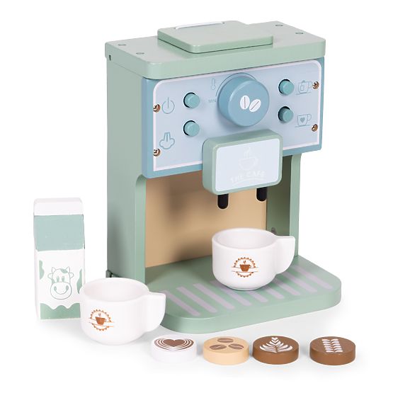 Wooden Children's Coffee Maker Barista Set 8 Pieces ECOTOYS