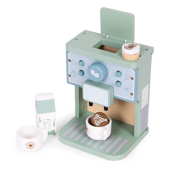 Wooden Children's Coffee Maker Barista Set 8 Pieces ECOTOYS