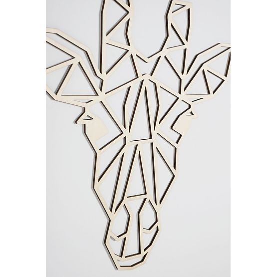 Wooden geometric painting - Giraffe - different colors Color: natural