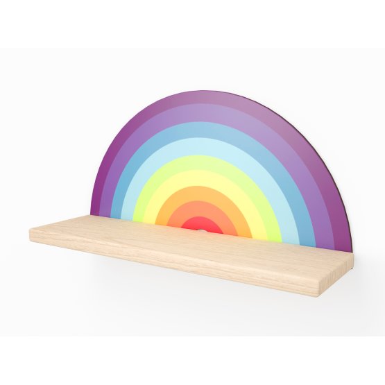 Rainbow shelf