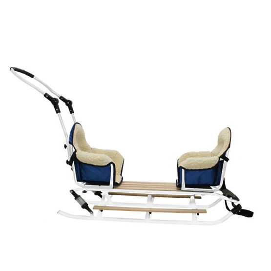Duo Children's Sledge for Twins - White