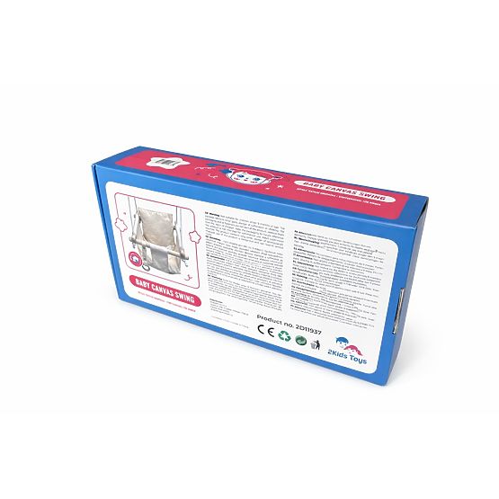 2Kids Toys Children's textile swing 100% cotton beige