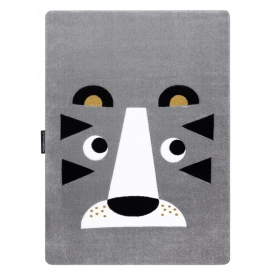 Children's carpet PETIT - Tiger - gray