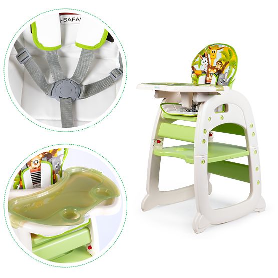 Eating small chair 2v1 - green