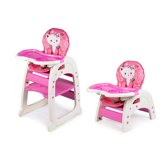 Eating small chair 2v1 - pink
