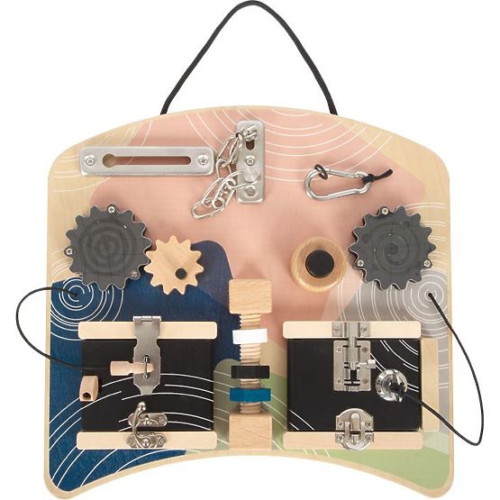 Educational Board with Locks and Buttons