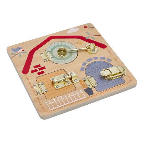 Educational Board with Locks - Children of the World