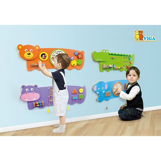 Educational toy on the wall - Crocodile