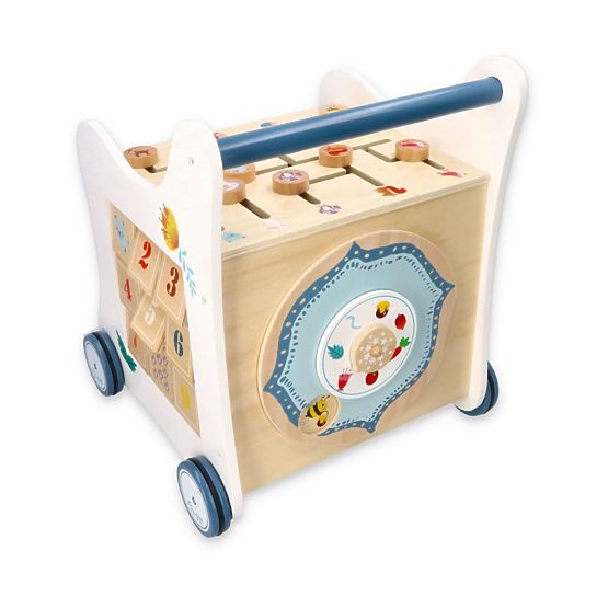 Educational wooden walker