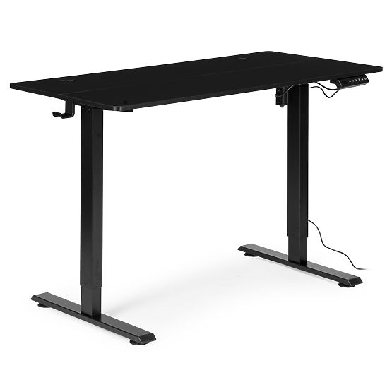 Electric Adjustable Desk 120x60 cm Height Adjustable 72-117 cm Black ModernHome