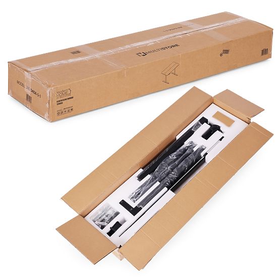 Electric Adjustable Desk 120x60 cm Height Adjustable 72-117 cm Black ModernHome