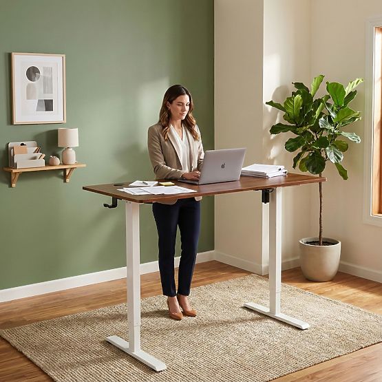 Electric Adjustable Desk 120x60 cm, Height Adjustment 72-117 cm ModernHome