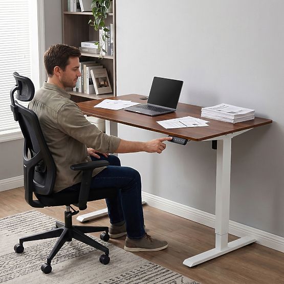 Electric Adjustable Desk 120x60 cm, Height Adjustment 72-117 cm ModernHome