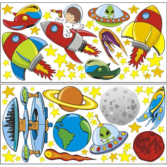 Envelope decoration Universe