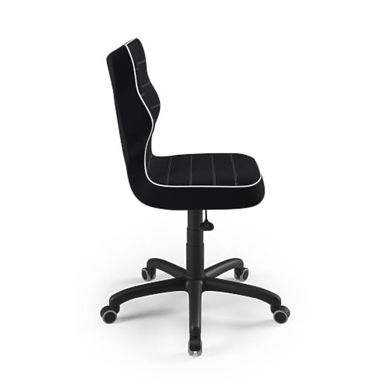 Ergonomic Desk Chair Adjusted for Height 146-176.5 cm - Black