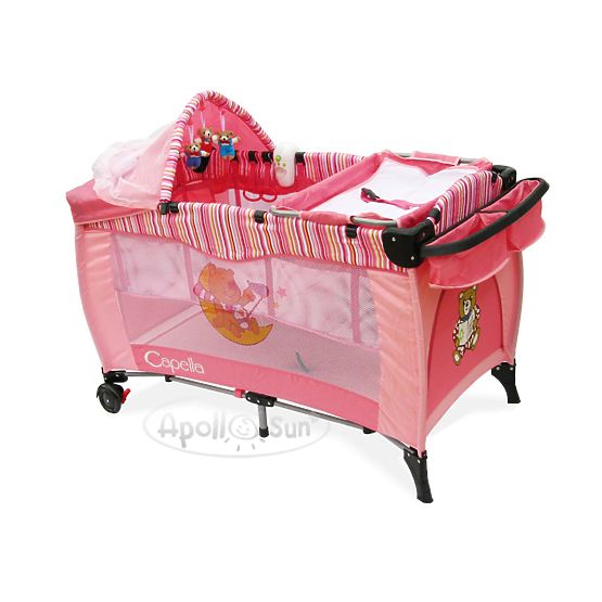 Exclusive Travel Cot - Pink