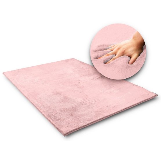 Rabbit silk carpet - pink