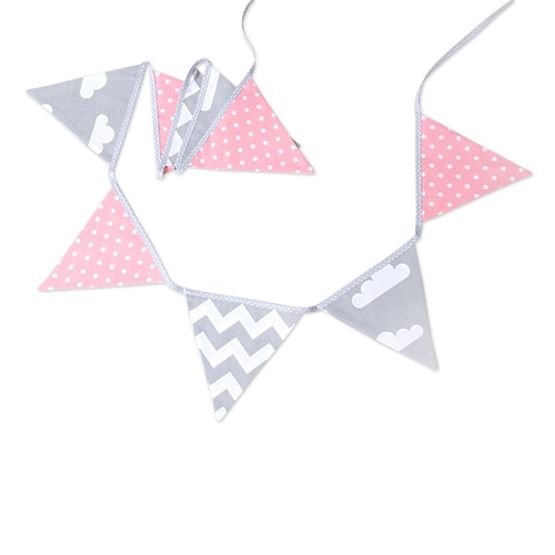 Fabric garland - cotton candy