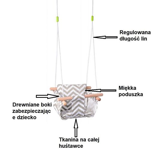 Fabric swing for the little ones