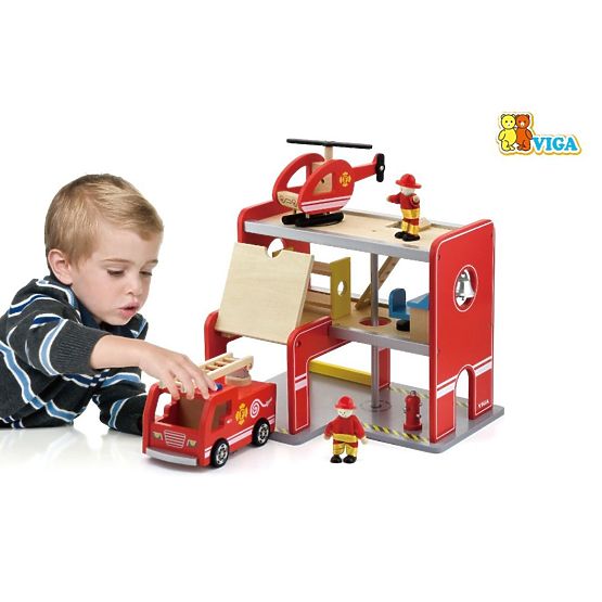 Fire station with accessories