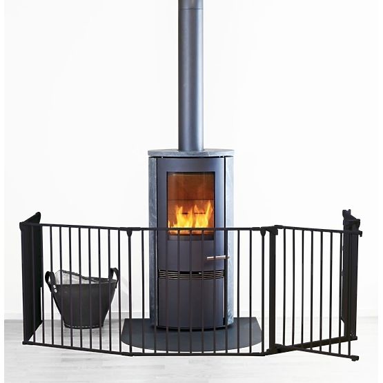 Fireplace fence Baby Dan FLEX XL - black
