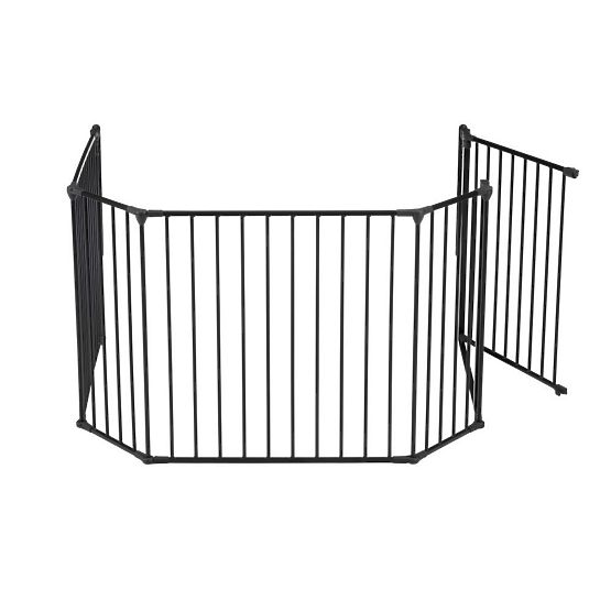 Fireplace fence Baby Dan FLEX XL - black