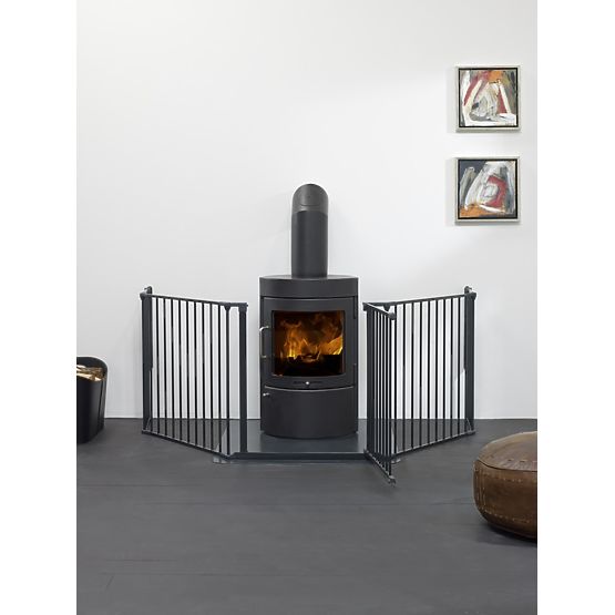 Fireplace fence Baby Dan FLEX XL - black