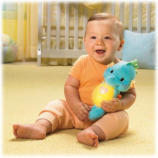Fisher Price Soothe & Glow Seahorse - Blue