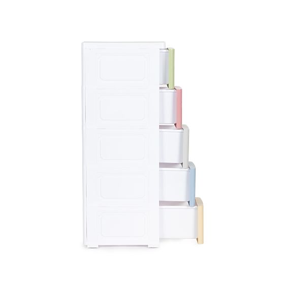 Five Small Shelf Unit on Wheels