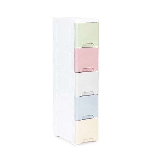 Five Small Shelf Unit on Wheels