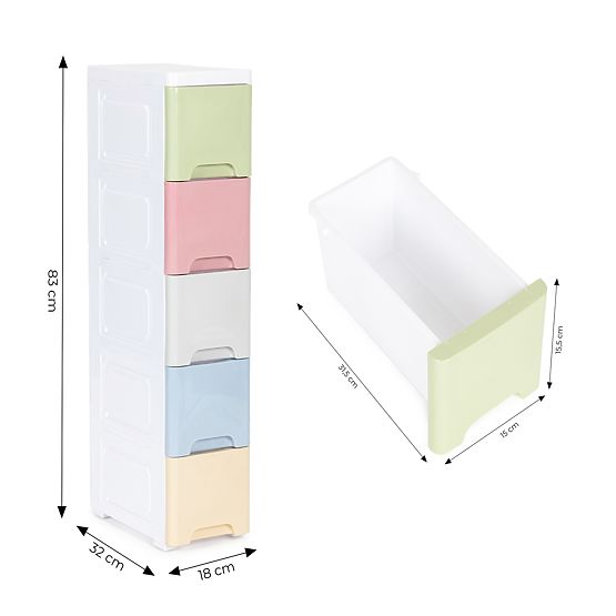 Five Small Shelf Unit on Wheels