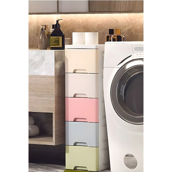 Five Small Shelf Unit on Wheels