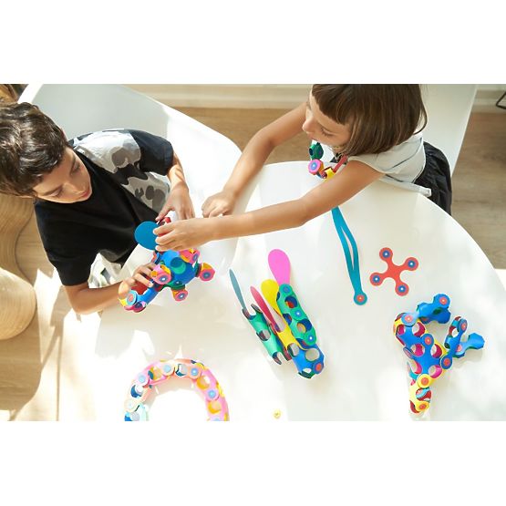 Flexible magnetic kit Clixo, 9 pcs - Mix of colors