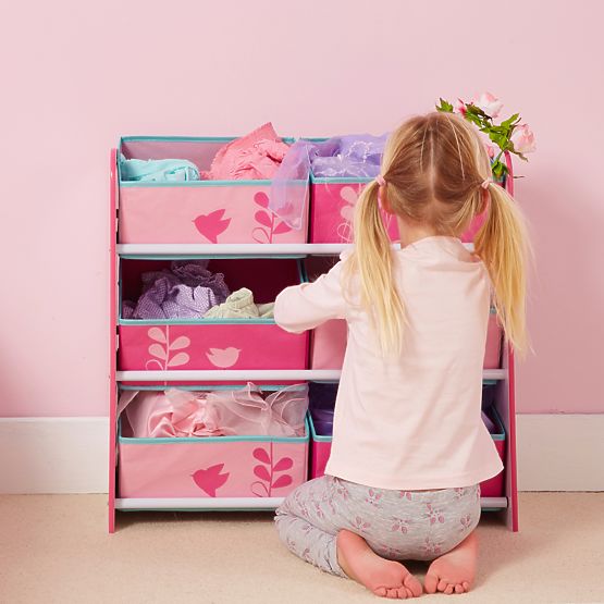 Flowers and birds toy organizer