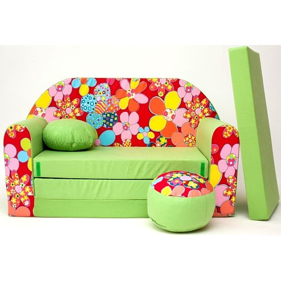Flowers Children's Sofa Bed